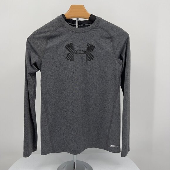 Under Armour Youth Large Fitted HeatGear Long Sleeve Shirt With UPF 30+ Protecti - Picture 2 of 7